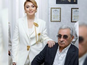 Ruhi Əliyeva həyat yoldaşı İlham Rəhimovla bir arada