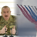İlham Əliyev bu lenti yaxasına taxmaqdan imtina etdi